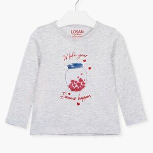 Kids Gray Long Sleeve Tee